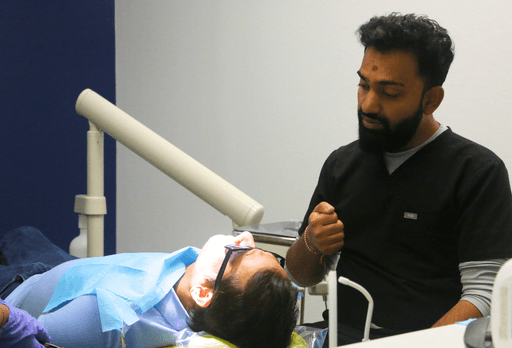 dentist consulting with a patient