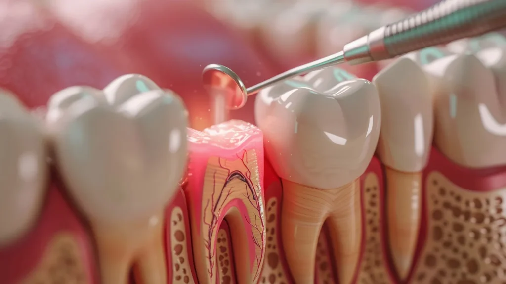 Graphic Representation Of Root Canal Therapy