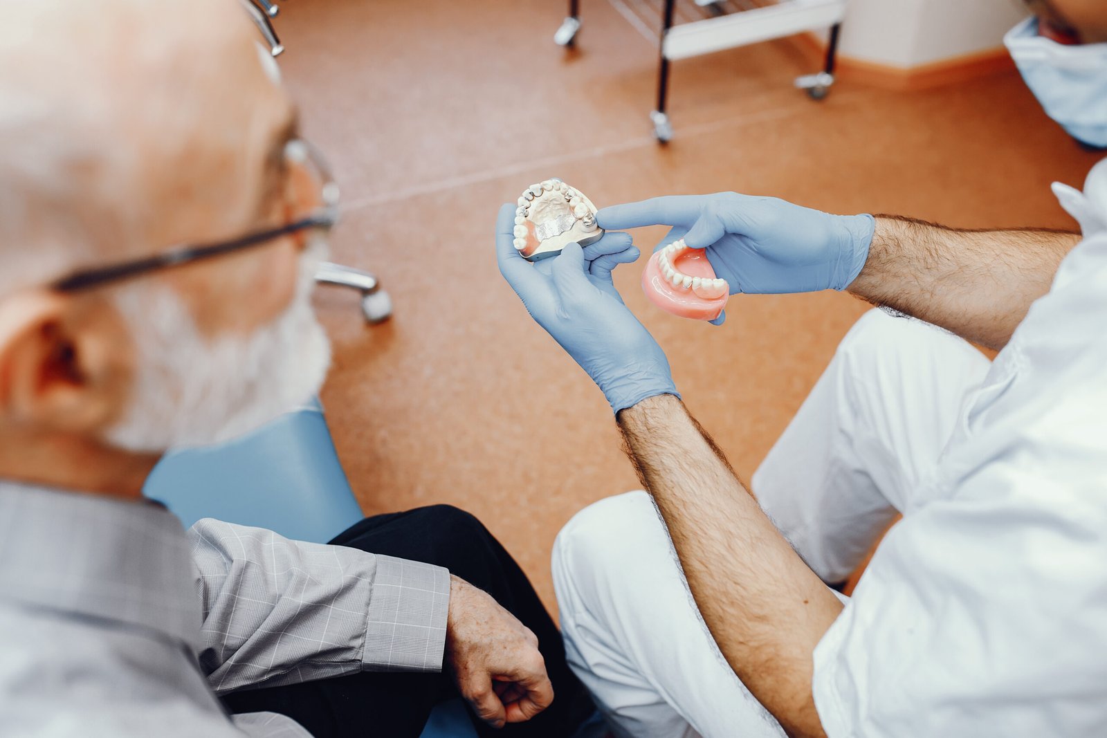 Senior Man During A Dental Consultation